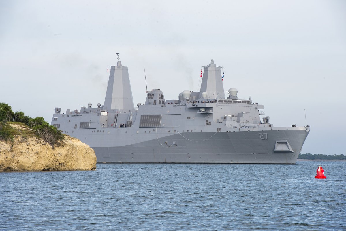 USS PORTLAND LPD27, US Navy's newest amphibious transport dock, coming