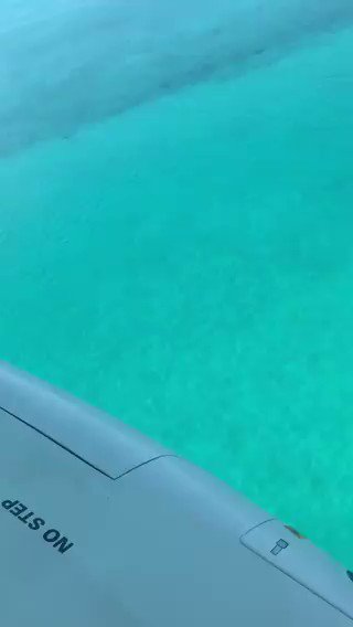 Footage shows downed aircraft after a fishing vessel crew rescued the 3 survivors from the water 20 miles east of Bimini, Bahamas