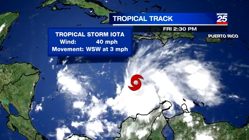 Tropical Storm Iota has formed and is expected to strengthen to a major hurricane as it approaches the coast of Central America.