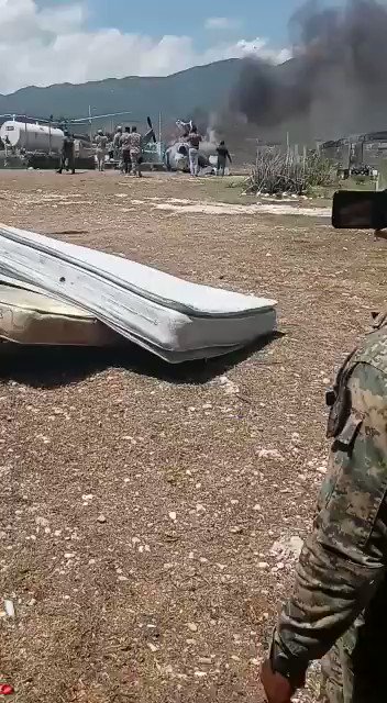 Dominican Air Force helicopter CRASHES on Haitian border - local newspaper media reported.  The military helicopter crashed while reportedly attempting to land in the border town of Jimani. No injuries 