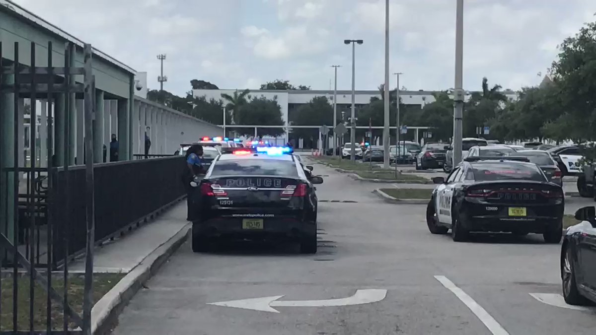 Lots of police activity at Miami Central High School.