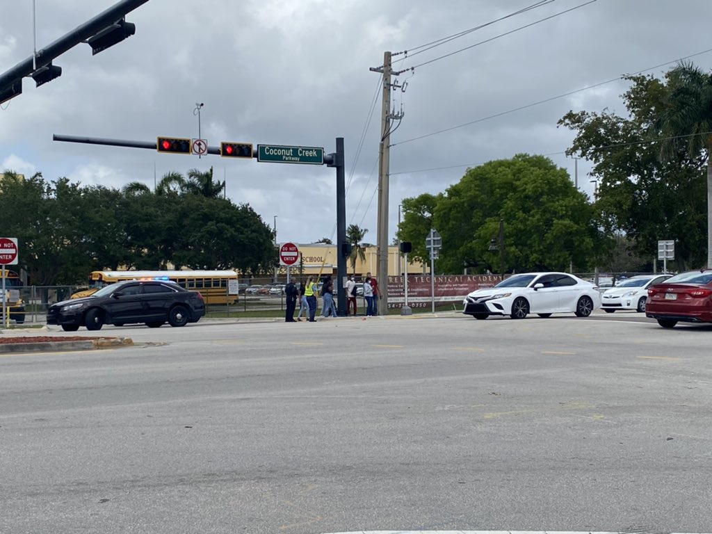 Coconut Creek High School remains on code red lockdown as police investigate the report of a firearm on campus. One person is in custody. Students are being let out one classroom at a time