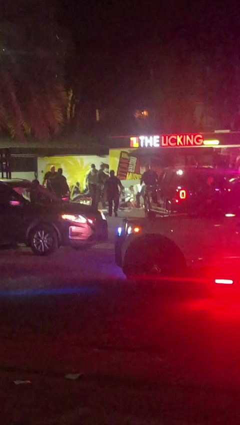 Rappers French Montana & Rob 49 were filming a music video outside of 'The Licking' restaurant in MiamiGardens when the gunfire started. The shooting apparently happened after a man was robbed of a Rolex, cellphone and other valuables