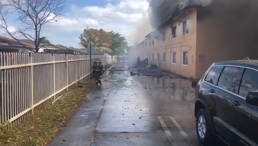 Miami-Dade Fire Rescue are investigating after an apartment complex went up in flames Saturday.  Firefighters responded to NW 177th street and 5th Ave in Miami Gardens to find the building filled with smoke and flames