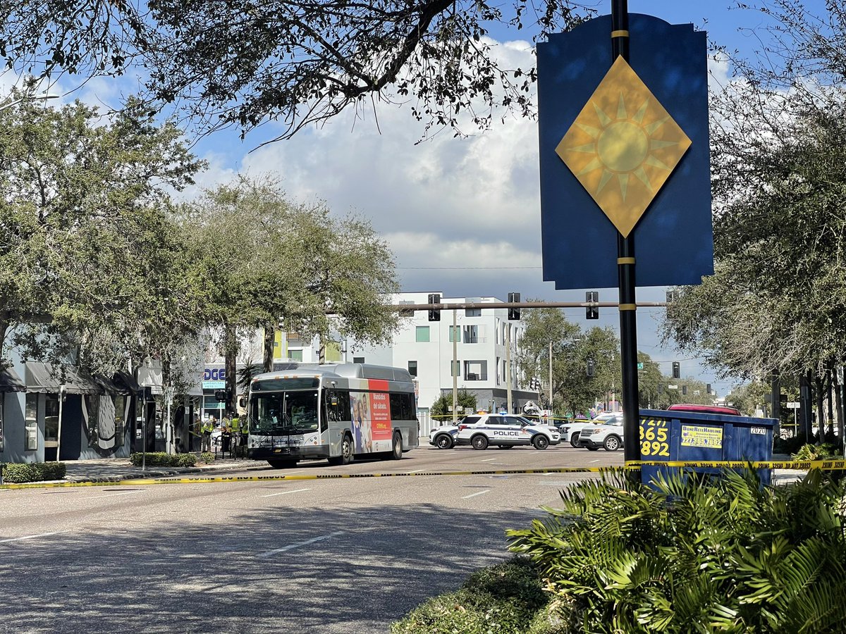 St. Petersburg police say a woman was hit by a PTSA Bus on Dr. Martin Luther King Jr St N between Central Ave and 1st Ave North. Police say the woman has critical injuries and the road will remain closed for several hours as they conduct an investigation