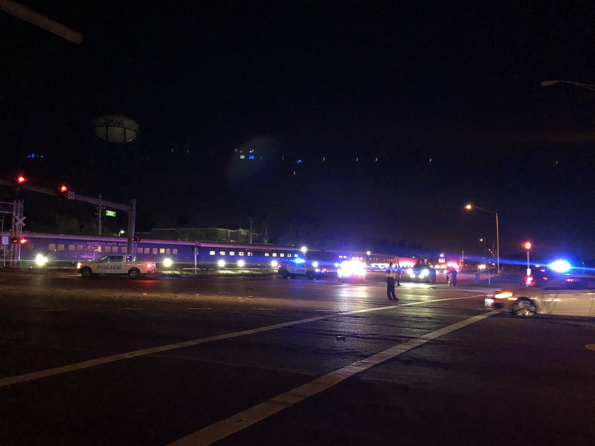 The Murder Mystery Train hit a person in downtown Fort Myers late Friday night. Police had MLK Blvd. closed near Evans Ave. for hours. The road has since reopened
