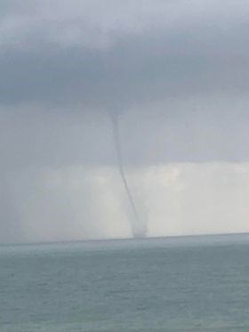 Waterspout off Hutchinson Island.