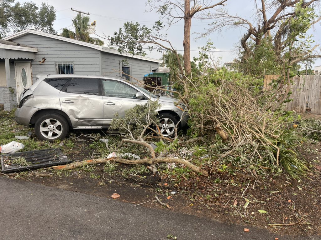 Lots of damage left behind after a possible tornado touched down off US-1 in Palm Beach Gardens on Saturday night.  Neighbors heard the storm roll through around 5:30pm, knocking out power to thousands