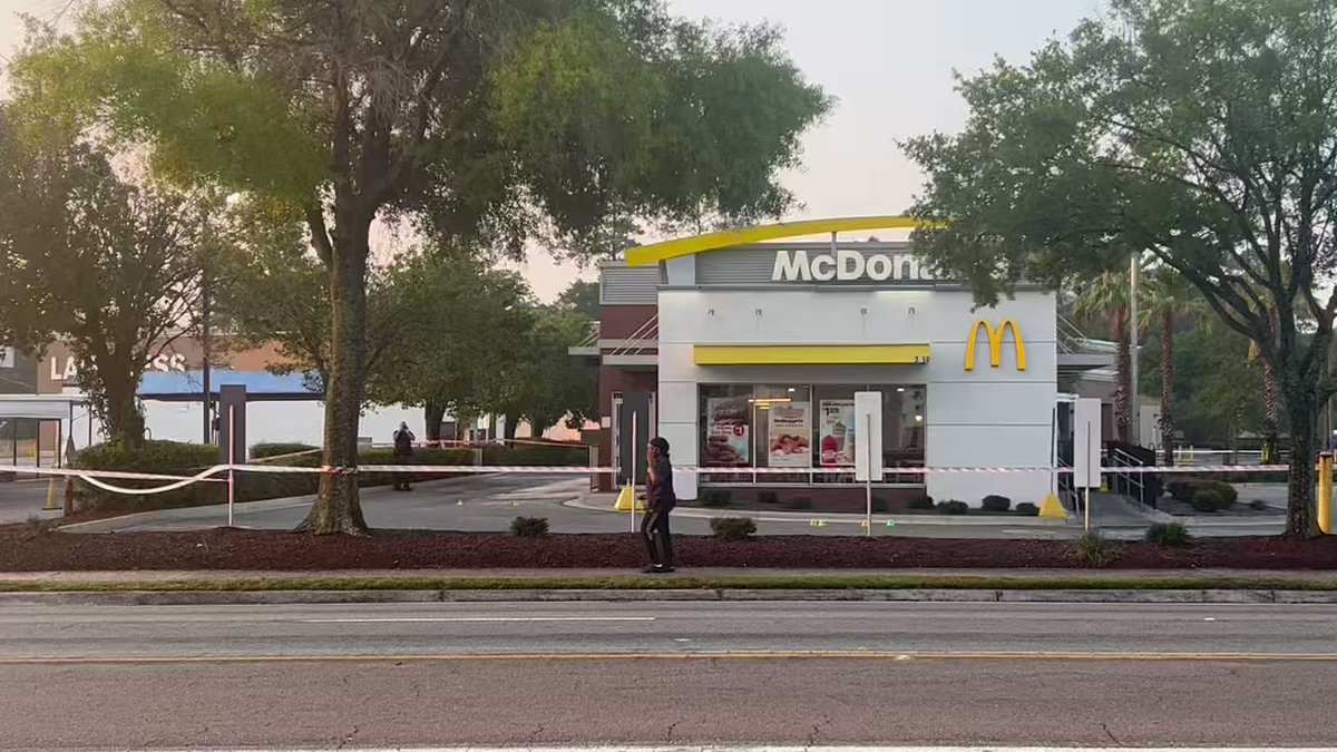 JSOPIO is investigating a shooting in this McDonald's parking lot on University Blvd West, near Powers Ave. Getting  from police at 7:10 a.m