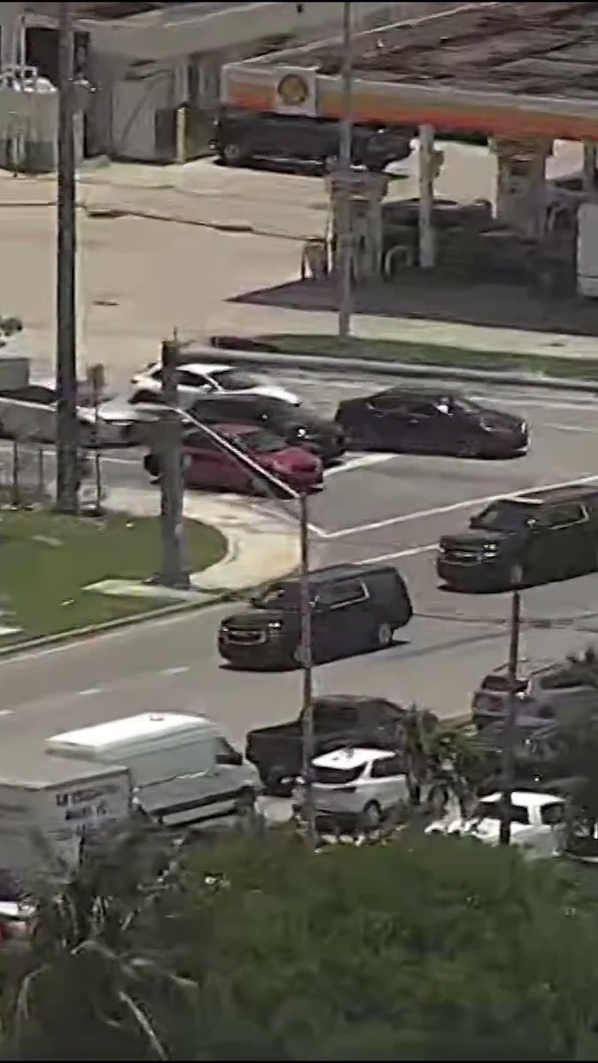 Donald Trump is en route to a Miami courthouse via motorcade for his arraignment in a criminal case connected to top secret government documents