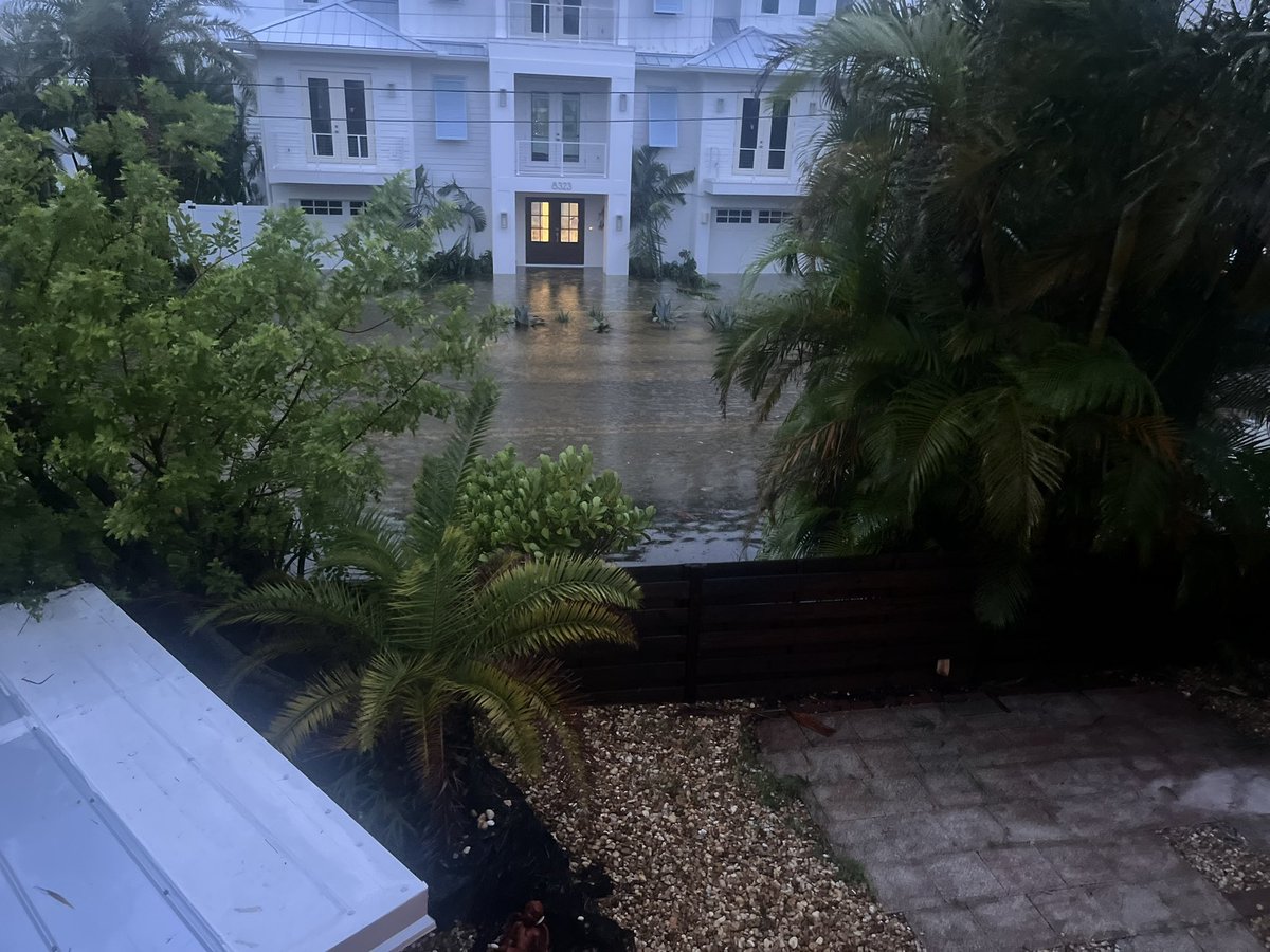 The bridges to Anna Maria Island are closed. These are a few photos a resident shared from the 8400 block of Holmes Beach