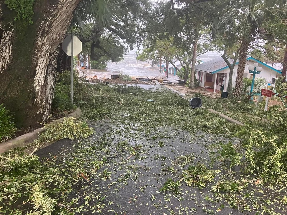 Images of damage from Hurricane Idalia in Cedey Key in Florida's Big Bend