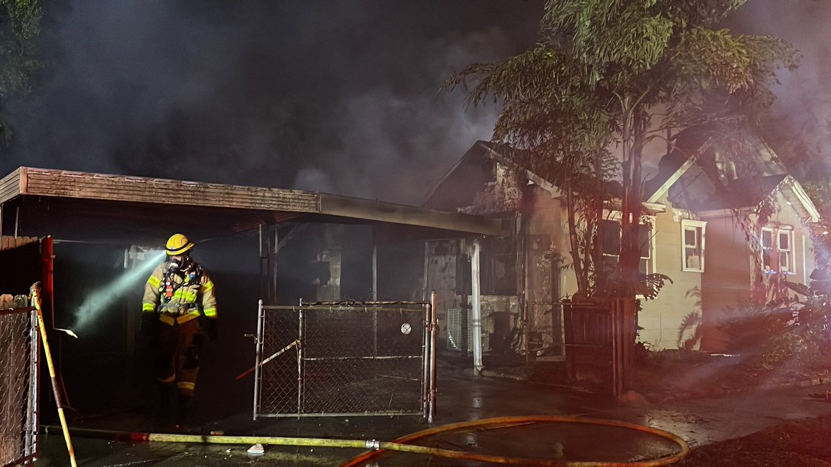 2 South Tampa roads shut down due to two-alarm house fire