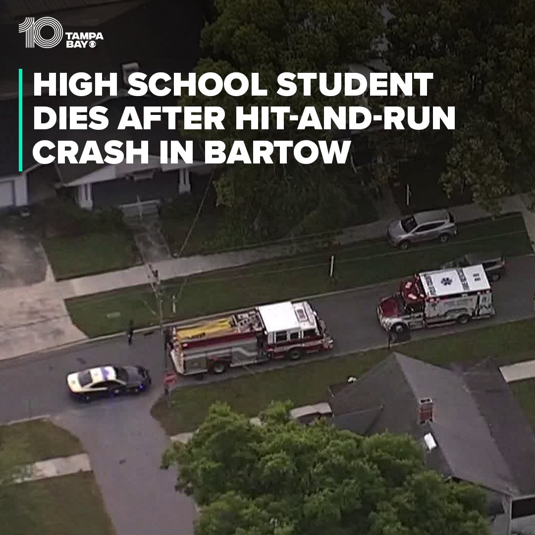 HEART pray A Bartow High School student was killed Wednesday morning after a driver fleeing from the scene of a separate crash hit and killed him near the school's campus, according to FHP: