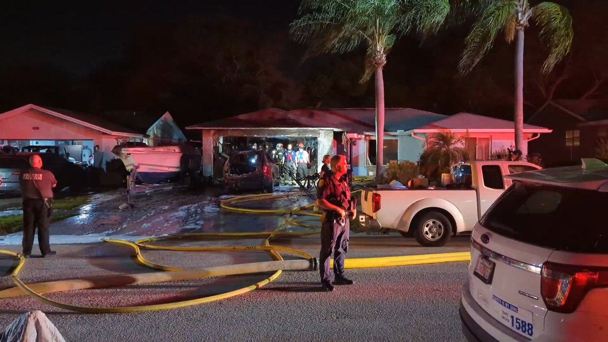 Clearwater home damaged in fire that spread to car, boat in driveway, officials say