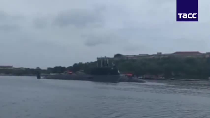 RuNAVY Northern Fleet K-561 «Kazan» SSGN (Yasenn-M class) entering in  Havana port. Courtesy: @tass_agency