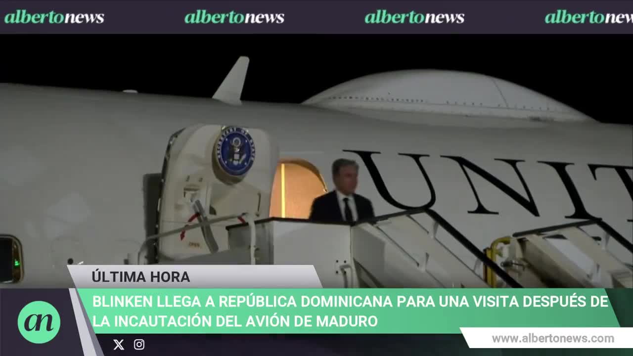 Blinken, Maduro'nun uçağının ele geçirilmesinden birkaç gün sonra ziyaret için Dominik Cumhuriyeti'ne geldi