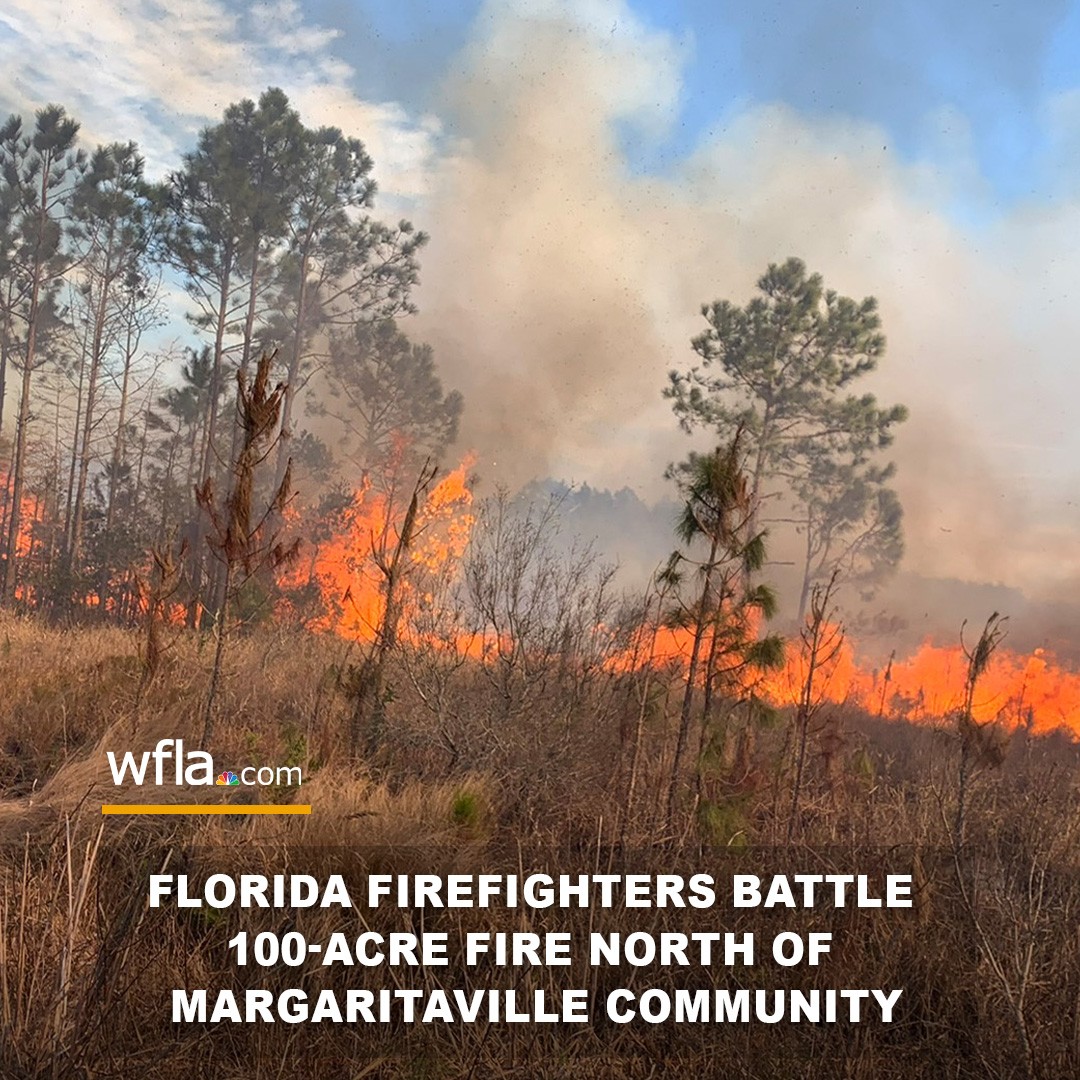 Firefighters in Daytona Beach battled a blaze that spanned nearly 100 acres Sunday.