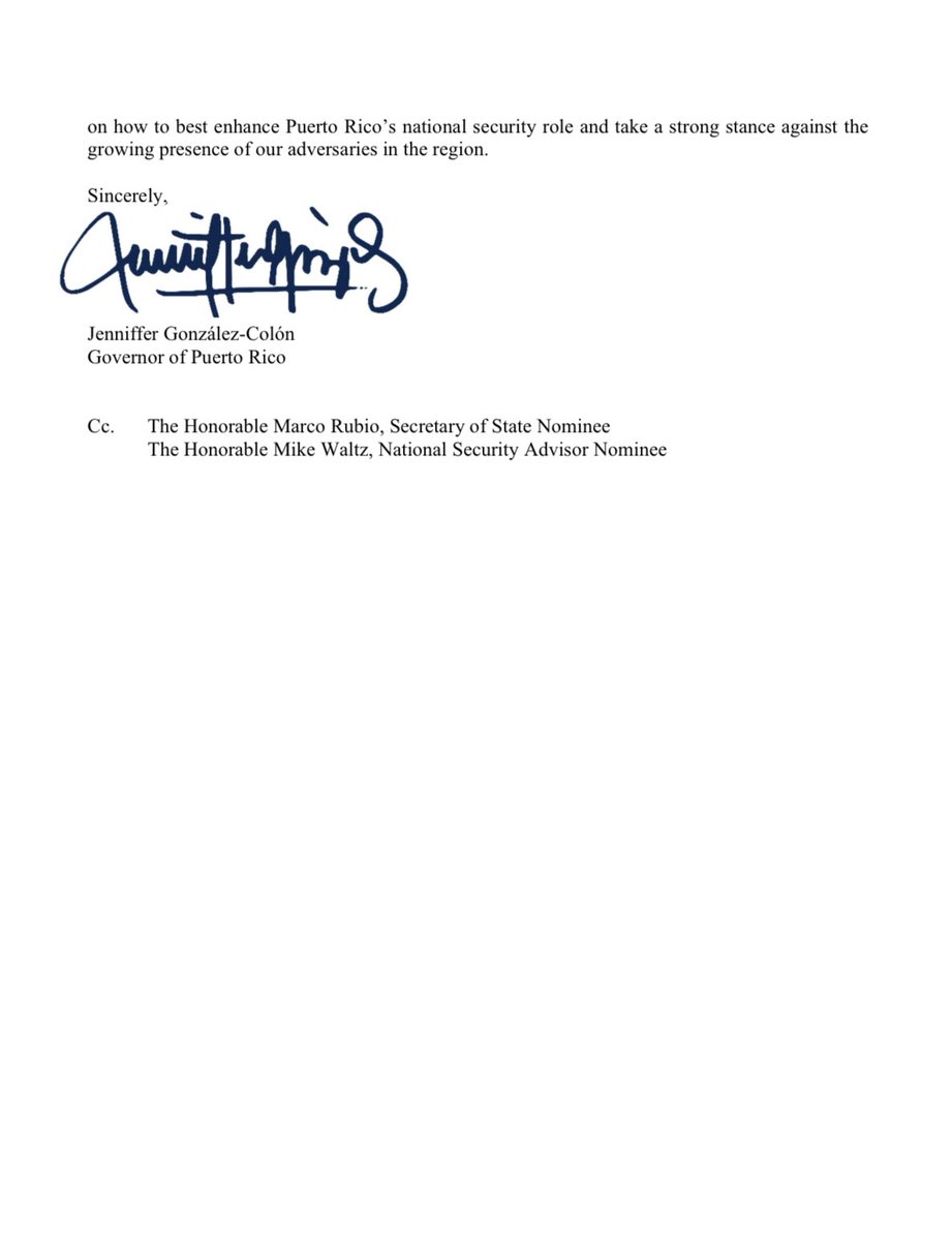 Puerto Rico governior: Venezuelan dictator Nicolás Maduro called for an invasion of Puerto Rico, an open threat to the United States and our national security. I sent a letter to President @realDonaldTrump, trusting his administration will swiftly respond and make clear to the Maduro narco-regime that the U.S. will protect American lives and sovereignty and won’t bow down to petty, murderous thugs