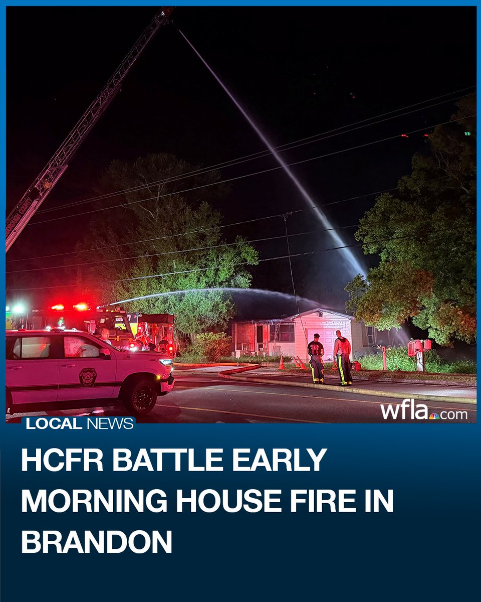 Hillsborough County Fire Rescue battled an early morning house fire in Brandon