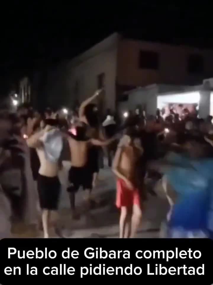 Mass protests in Holguín, Cuba, against the regime over the lack of electricity and the prolonged misery after 64 years of communism.