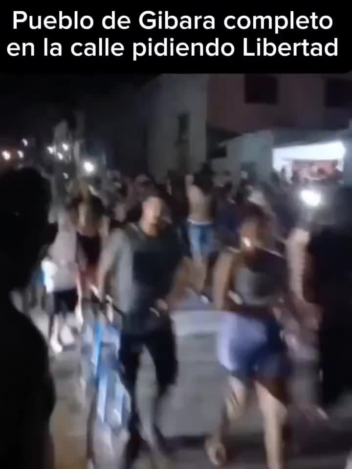 Mass protests in Holguín, Cuba, against the regime over the lack of electricity and the prolonged misery after 64 years of communism.