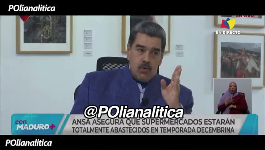 Maduro informou que conseguiu conter os danos colaterais das ameaças dos EUA para que a Venezuela possa ter um Natal feliz e tranquilo.