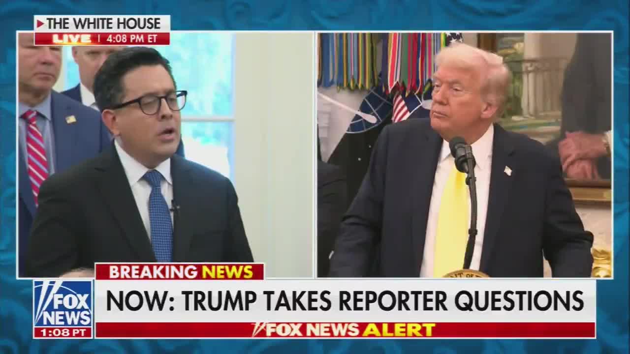 Repórter: Por que você autorizou a CIA a entrar na Venezuela Trump: Eles esvaziaram suas prisões nos Estados Unidos da América.