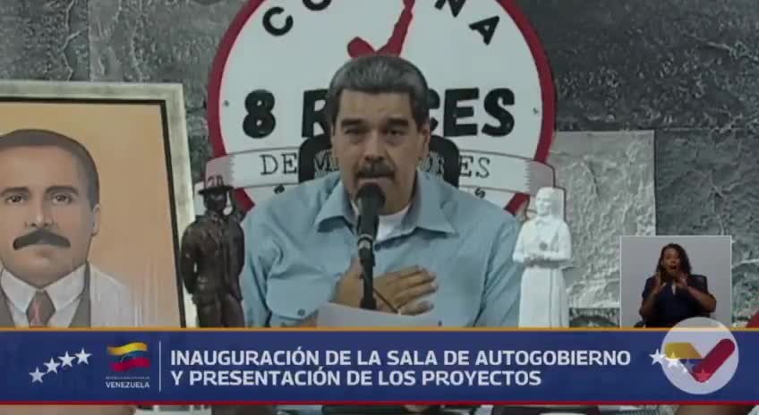 Maduro: Colombia knows we are one, Siamese twins, and whatever happens with Colombia is with Venezuela, and whatever happens with Venezuela is with Colombia, as a Colombian military officer wrote to me two weeks ago: if you touch Venezuela, you touch Colombia, we are one homeland, and we don't say that just for the sake of it. I know what I'm saying.