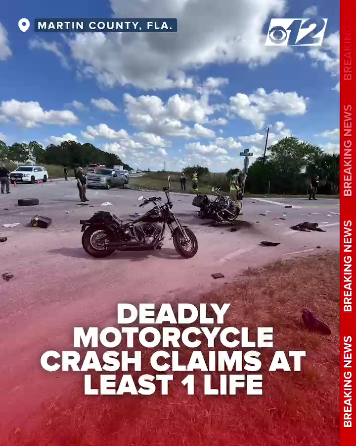 There is a fatal crash involving a motorcycle and a truck at the intersection of Allapattah Road and Warfield Boulevard