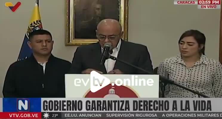 The president of the National Assembly, Jorge Rodríguez, said that the Attorney General's Office will be activated to support the families of Venezuelans killed in US attacks on drug boats in the Caribbean. He asserted that these families are receiving threats, without specifying from whom. In a press conference, Rodríguez also stated that investigations into cases related to Venezuela are only activated when CNN or The Washington Post publish a story, but today he announced an official investigation into the deaths in the Caribbean, two months after the first incident and following reports published by those same media outlets.