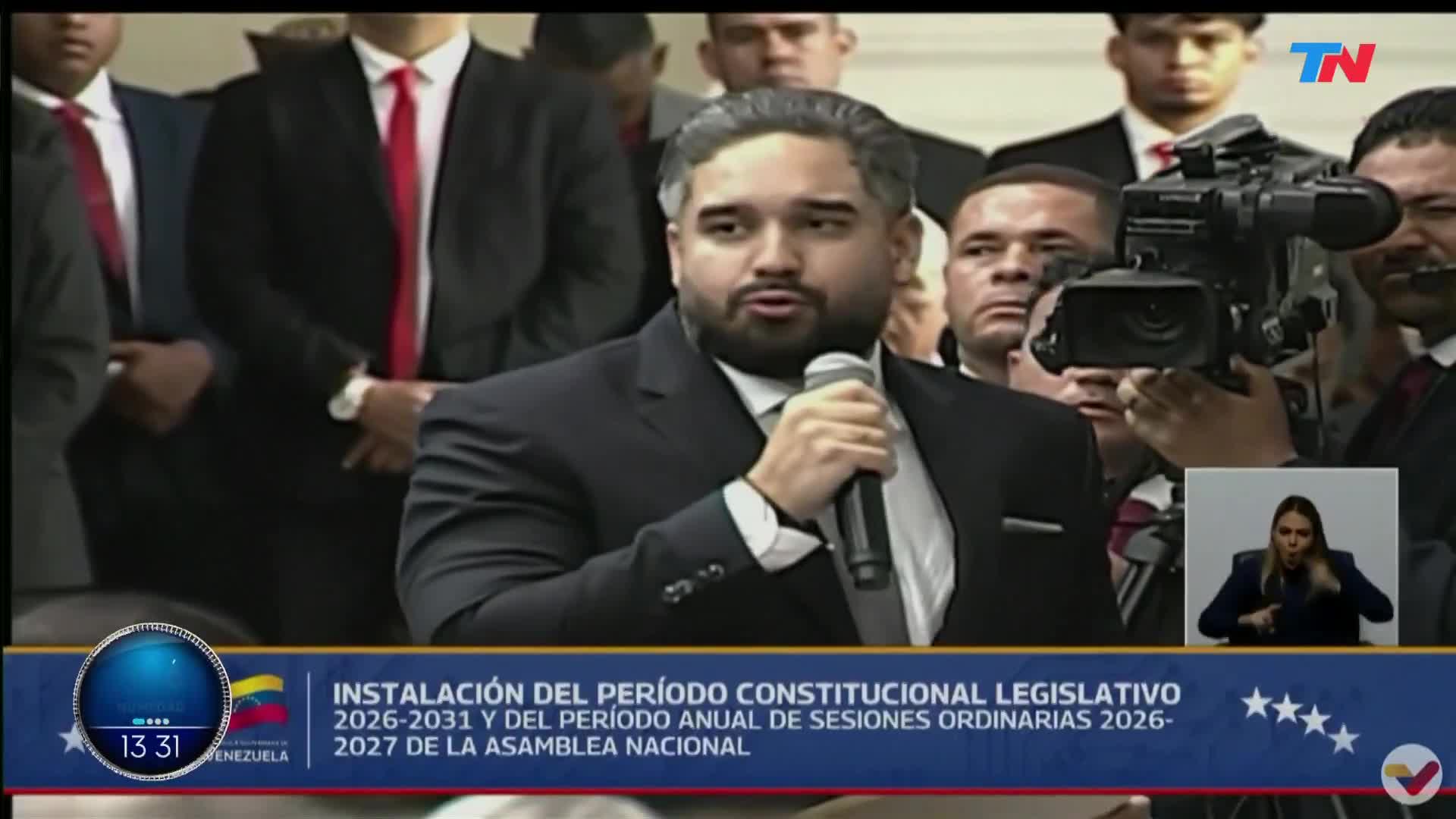 پسر مادورو از مجلس ملی ونزوئلا سخنرانی می‌کند: این یک مشکل منطقه‌ای نیست، بلکه تهدیدی مستقیم برای ثبات سیاسی جهانی است. من و خانواده‌ام مورد آزار و اذیت قرار می‌گیریم زیرا نمی‌توانیم ما را بخریم.