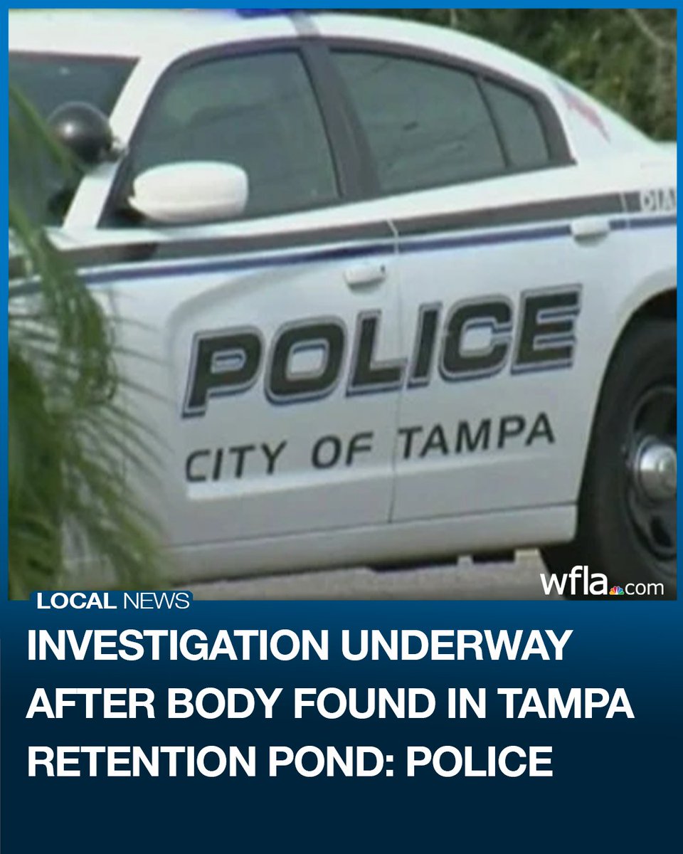 A death investigation is underway in Tampa after a body was found in a retention pond