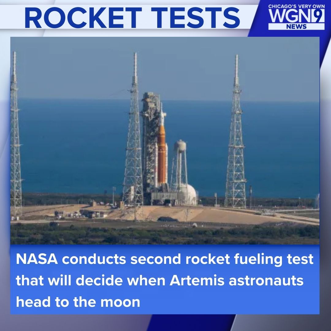 NASA took another crack at fueling its giant moon rocket Thursday after leaks halted the initial dress rehearsal and delayed the first lunar trip by astronauts in more than half a century