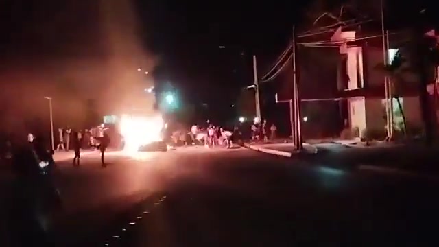 Protesters in Morón, Cuba set fire to a local Communist Party headquarters during demonstrations over worsening fuel shortages and widespread blackouts