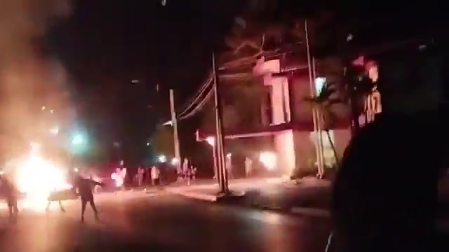 Protesters in Morón, Cuba set fire to a local Communist Party headquarters during demonstrations over worsening fuel shortages and widespread blackouts