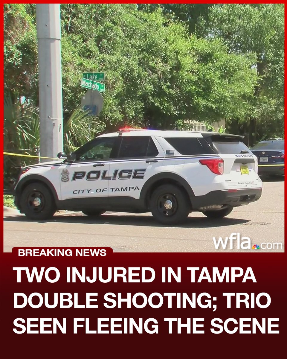 Tampa police are investigating a double shooting that left two victims hospitalized. Three male individuals were spotted running from the scene