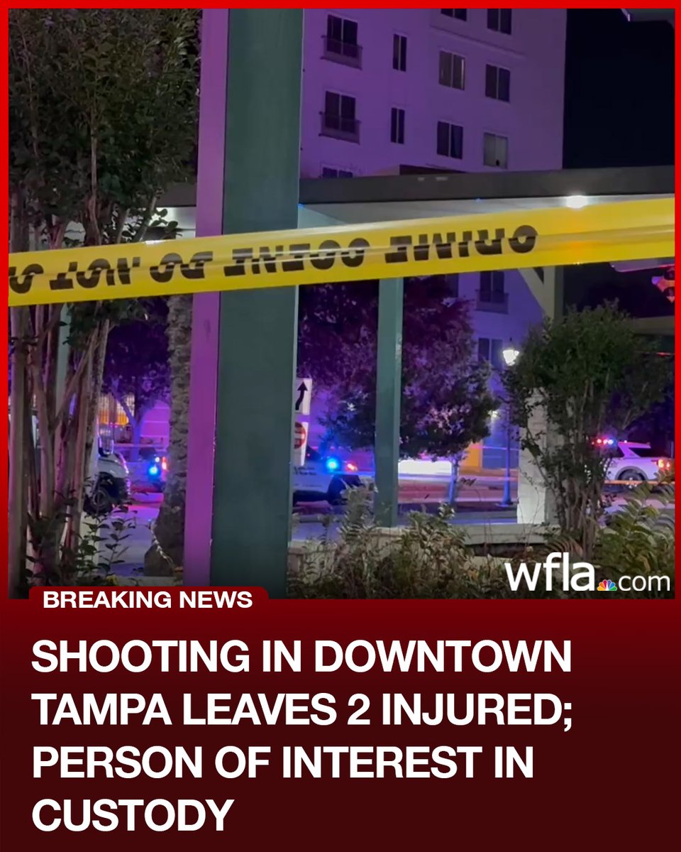 Two people were shot Friday night after an argument broke out in downtown Tampa, according to police