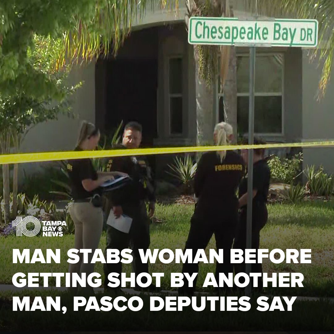STABBING LEADS TO SHOOTING Investigators say a domestic dispute between two men and a woman escalated into a stabbing and a shooting: