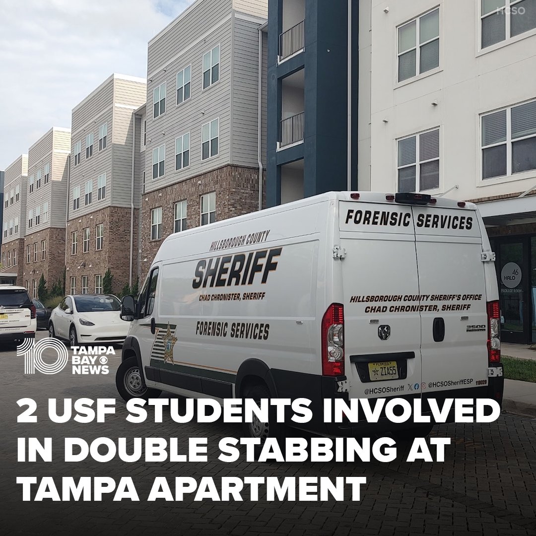 According to the sheriff's office, the suspect and one of the people stabbed are USF students: