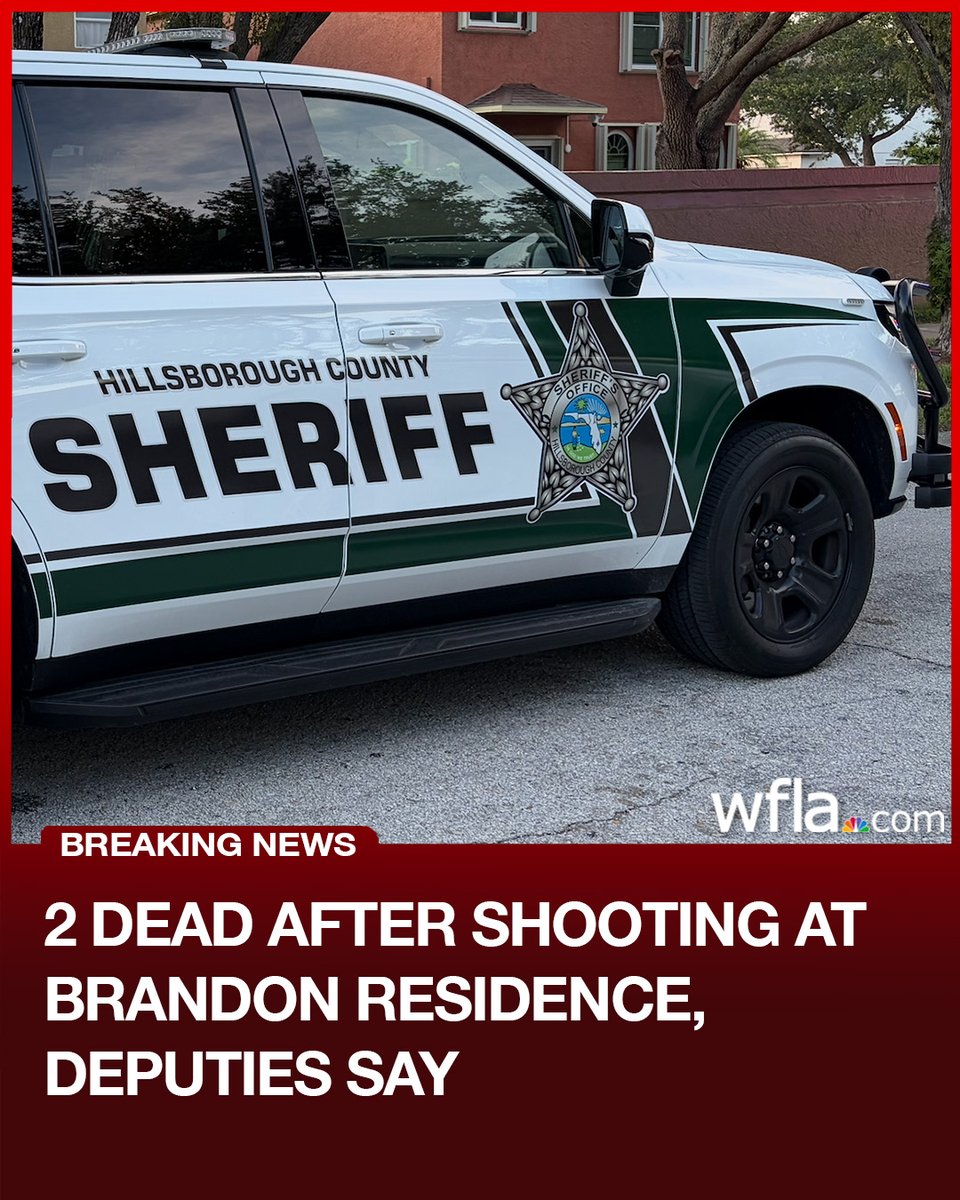 A shooting at a residence in Brandon left two people dead Thursday afternoon, authorities said