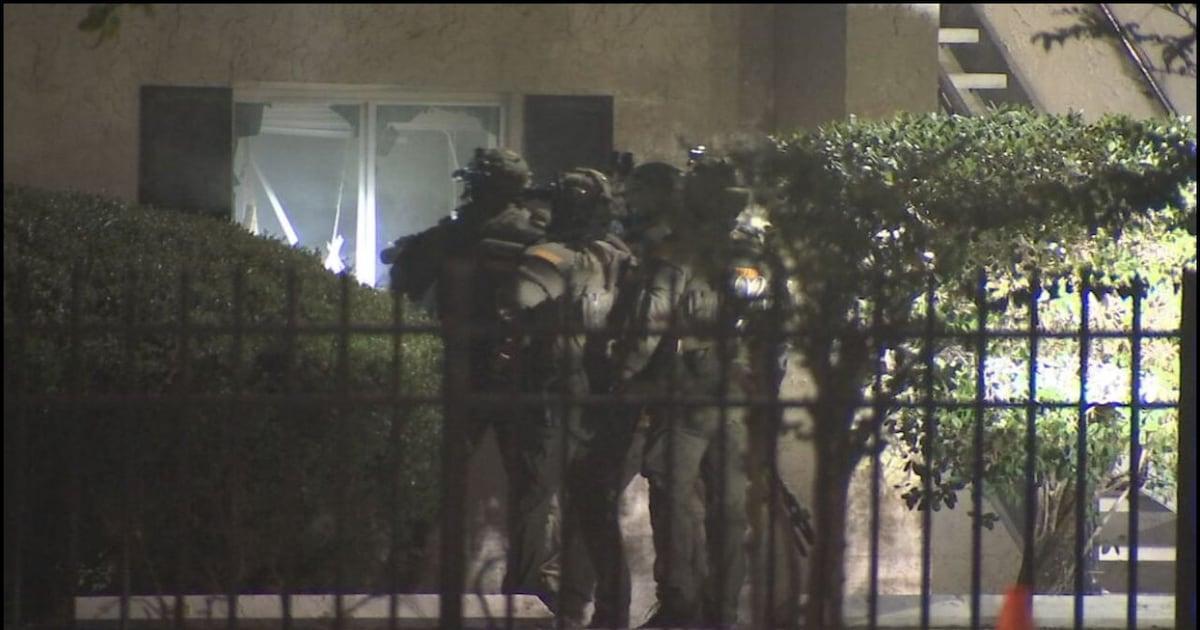 Hours-long SWAT standoff ends with arrest of knife-wielding man in Orange County