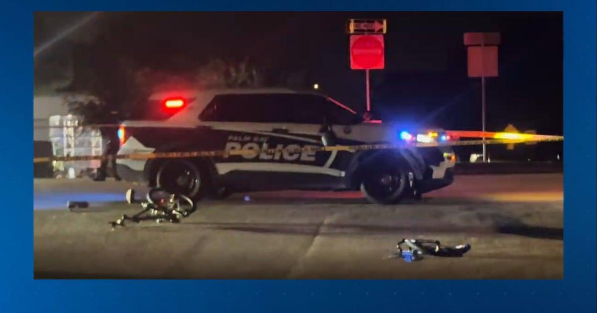 Adult male bicyclist seriously hurt in collision with patrol car