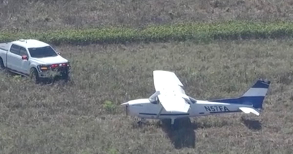 No injuries were reported when the plane landed in a field near Miami Executive Airport, officials said. Check the link in our bio for more